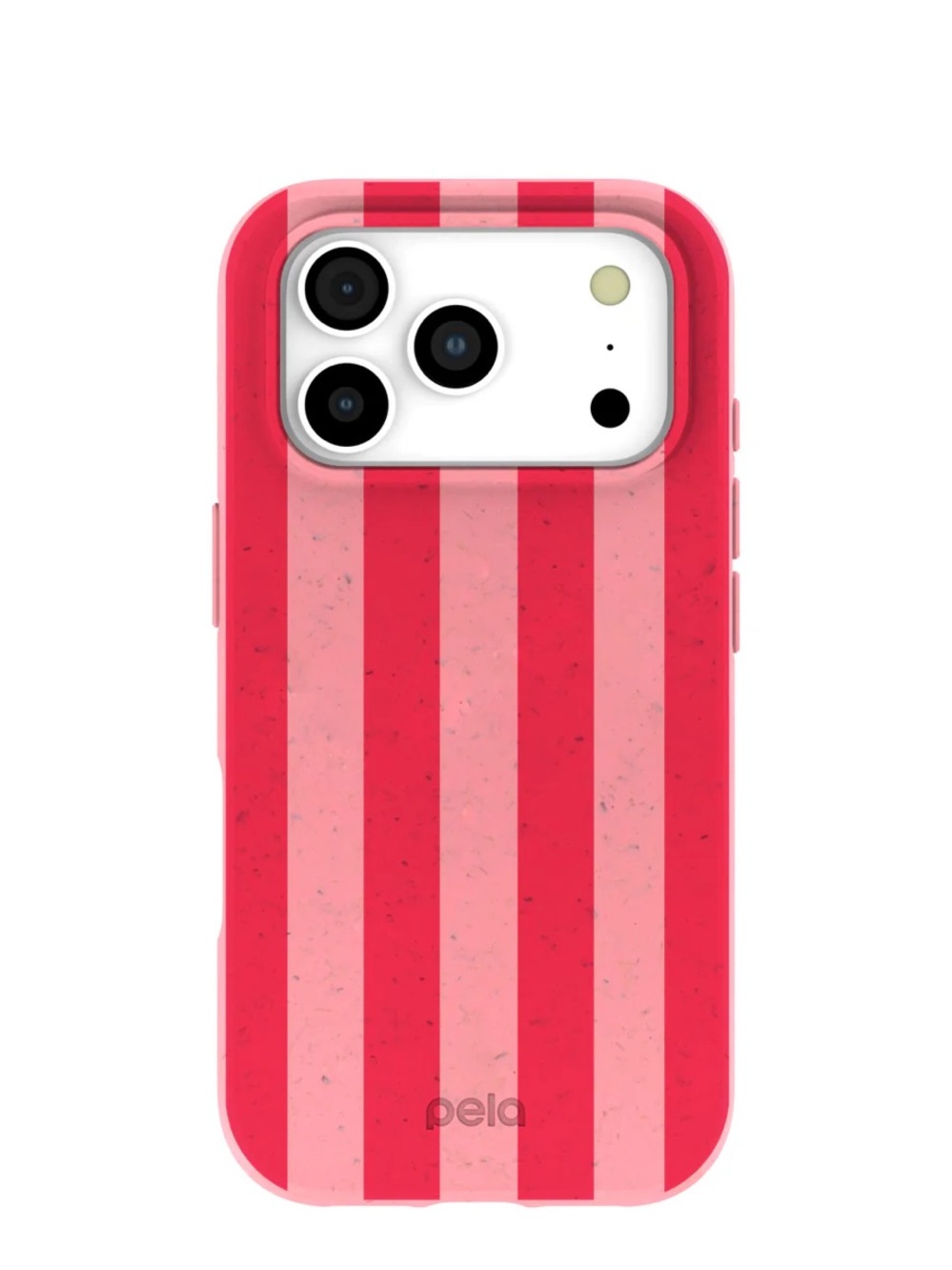 Pela Bubblegum Pink Big Pink Stripes iPhone 17 Pro Case